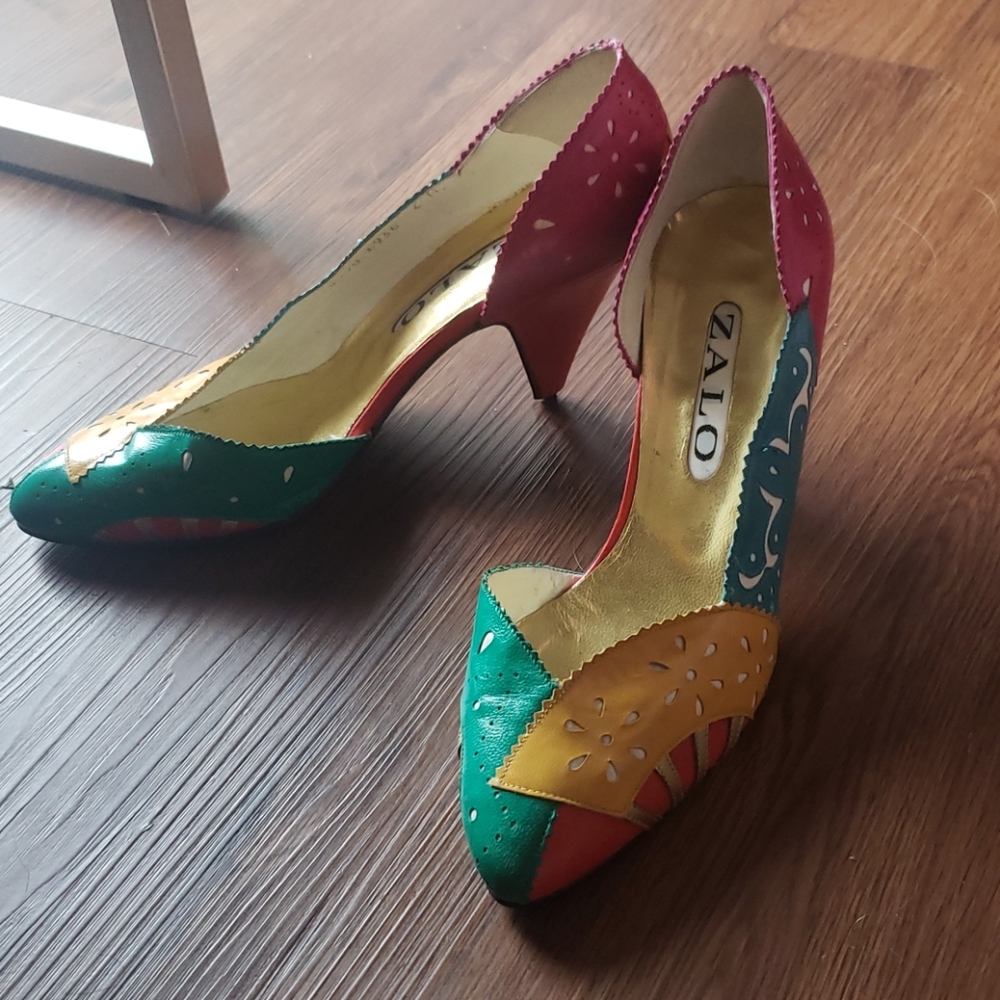 Unique Vintage Colorful Shoes